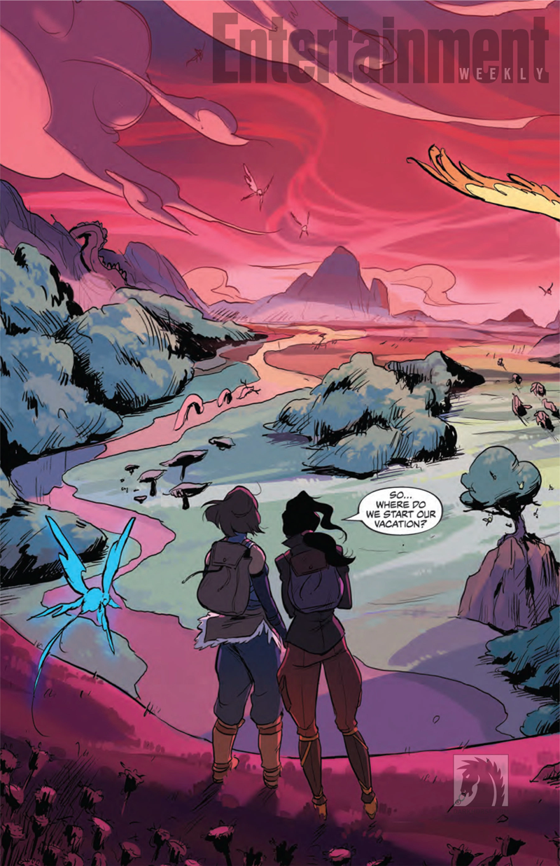 Illustration for article titled Get a Look at Korra and Asami's First Date in the New Legend of Korra Comic